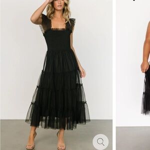 Black Tulle Smocked dress.  This dress is brand new, never worn, tags on.